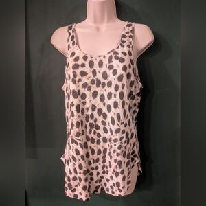 Leopard Print Sleeveless Top Joe's, Sz M